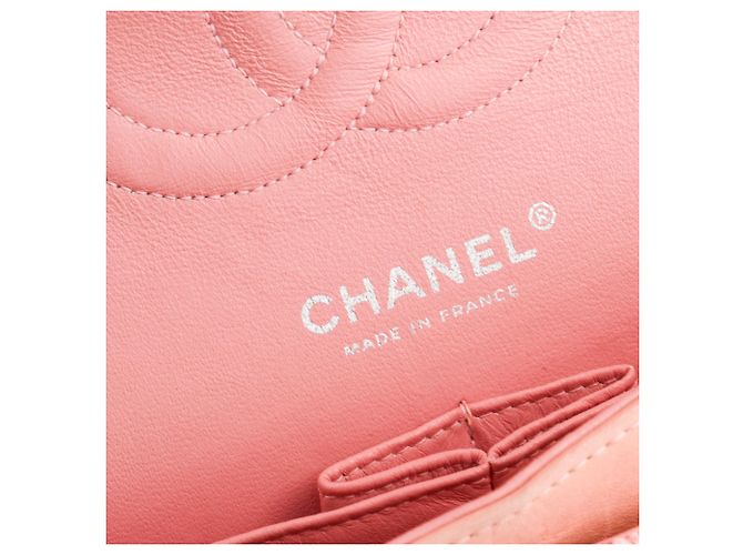 CHANEL - Borsa Classica/Timeless 11.12 Chanel in tweed rosa - vista 10