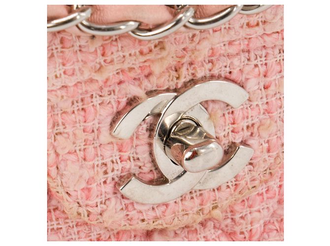 CHANEL - Borsa Classica/Timeless 11.12 Chanel in tweed rosa - vista 5