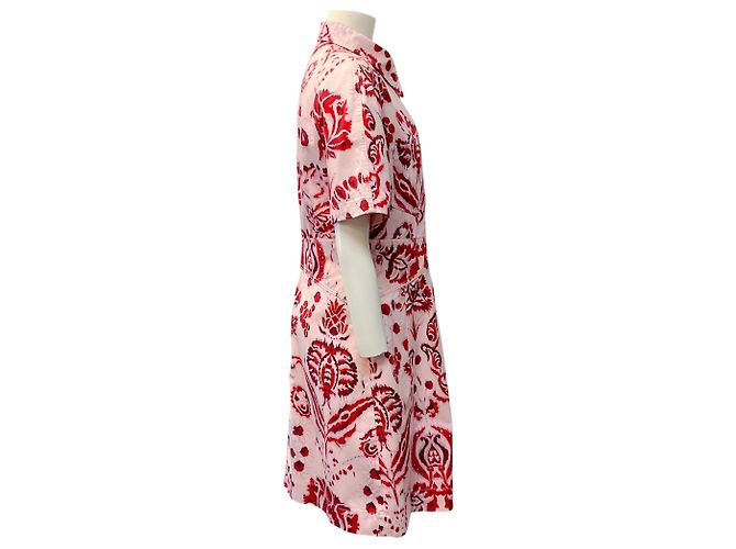 Etro Pink Floral Paisley Baumwollhemdkleid - Ansicht 2