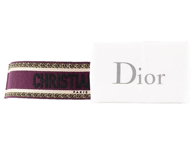 DIOR - Dior Gürtel aus lila Canvas (T75) Mehrfarben - Ansicht 5