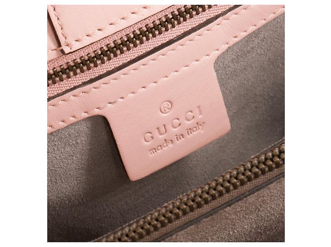GUCCI - Borsa a Spalla Shopping GG Marmont in Pelle Rosa - vista 11