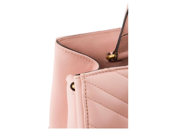 GUCCI - Borsa a Spalla Shopping GG Marmont in Pelle Rosa - vista 6