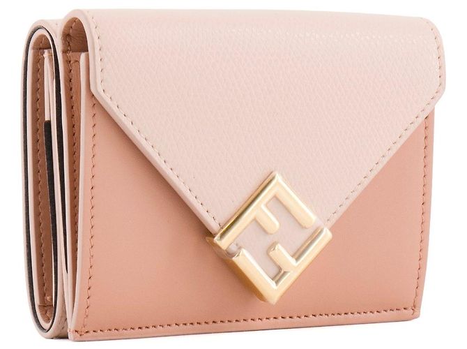 FENDI - Cartera FF Diamonds Fendi en Cuero Rosa - vista 2