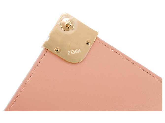 FENDI - Cartera FF Diamonds Fendi en Cuero Rosa - vista 6