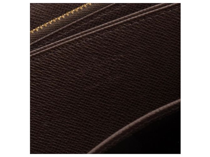 LOUIS VUITTON - Cartera Zippy Louis Vuitton en lona recubierta de damero ébano Castaño - vista 7