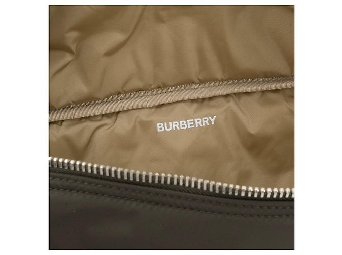 BURBERRY - Borsa a Tracolla Sonny Burberry in Nylon Khaki Cachi - vista 6