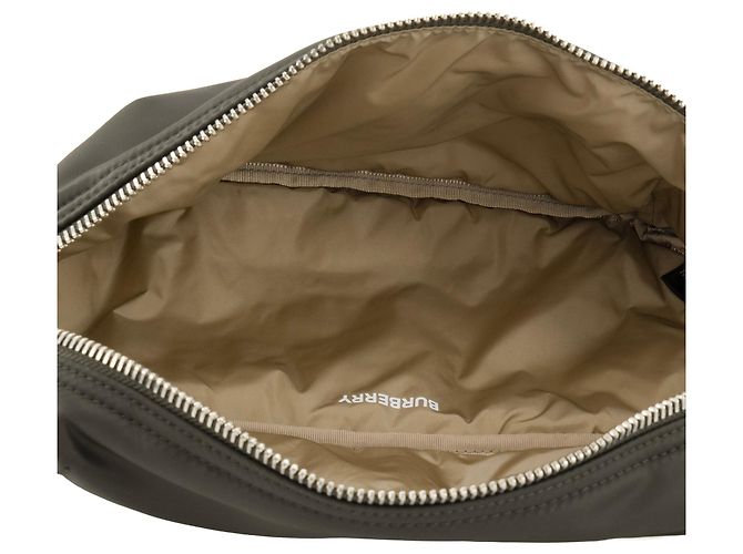 BURBERRY - Borsa a Tracolla Sonny Burberry in Nylon Khaki Cachi - vista 7