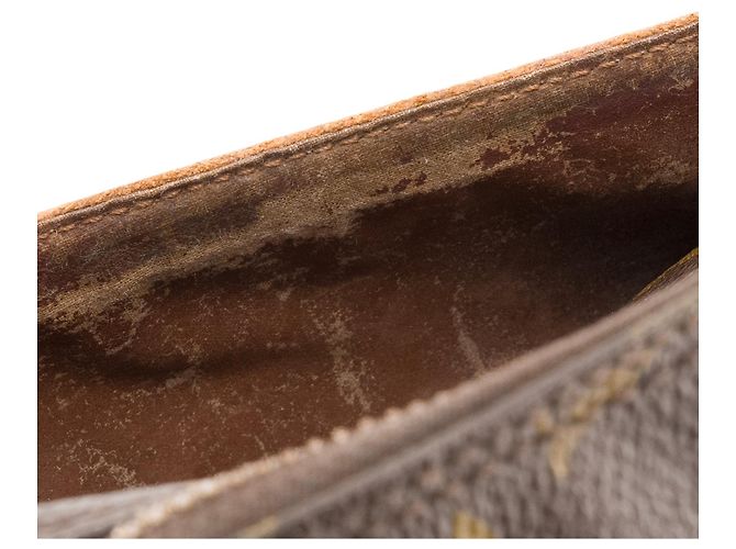 LOUIS VUITTON - Compiegne Pouch Louis Vuitton in vintage monogram coated canvas Brown - view 6