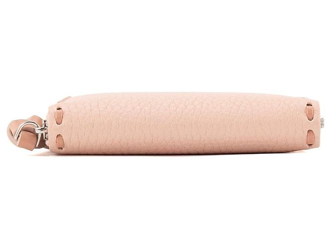 FENDI - Peekaboo Geldbörse aus genarbtem Leder in Rosa Pink - Ansicht 4