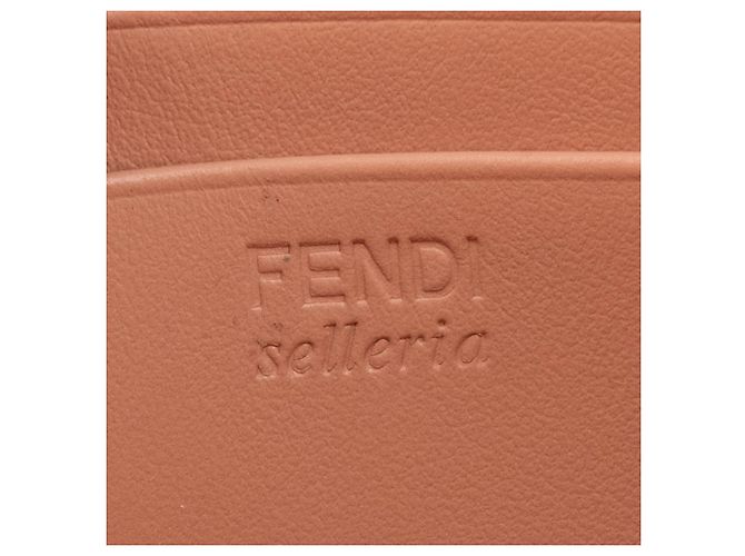 FENDI - Peekaboo Geldbörse aus genarbtem Leder in Rosa Pink - Ansicht 7