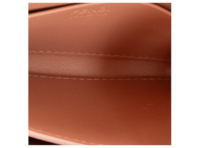 FENDI - Peekaboo Geldbörse aus genarbtem Leder in Rosa Pink - Ansicht 8
