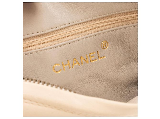 Camera CHANEL - Vintage Beiger Leder Kamera Schultertasche - Ansicht 8