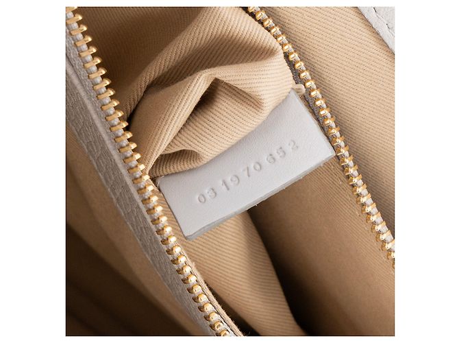 CHLOÉ - Borsa a Spalla Aby Chloé in Pelle Grigia Chiara Grigio - vista 12