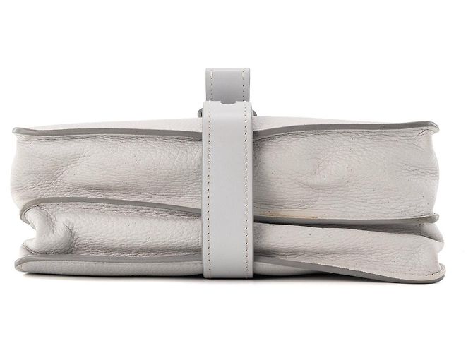 CHLOÉ - Borsa a Spalla Aby Chloé in Pelle Grigia Chiara Grigio - vista 4