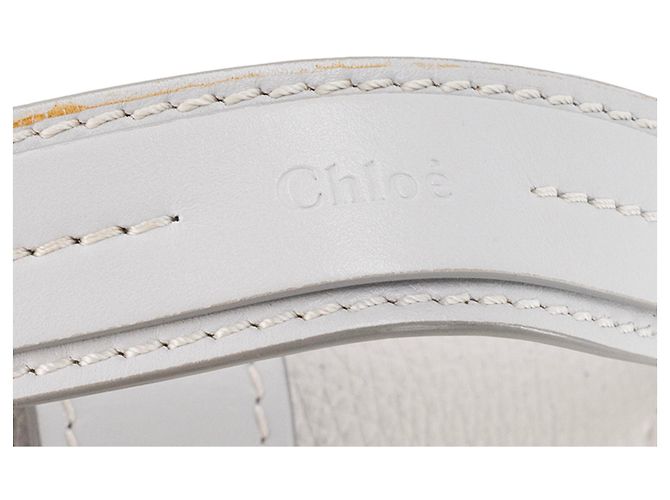 CHLOÉ - Borsa a Spalla Aby Chloé in Pelle Grigia Chiara Grigio - vista 9