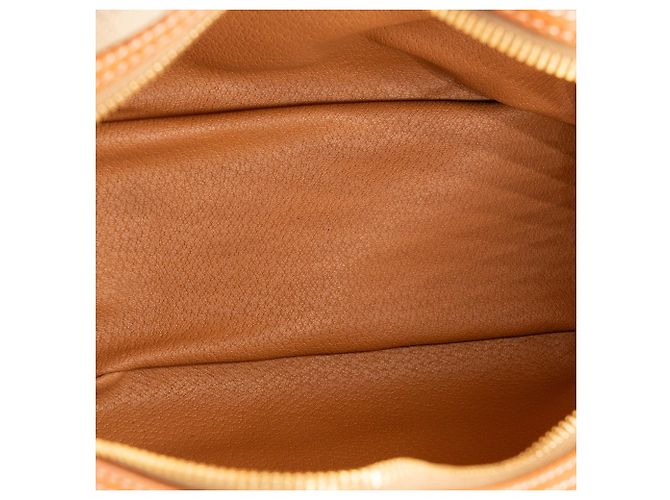 Céline CELINE - Bowling Tasche Macadam Celine aus vintage azurblauem Canvas Braun - Ansicht 9