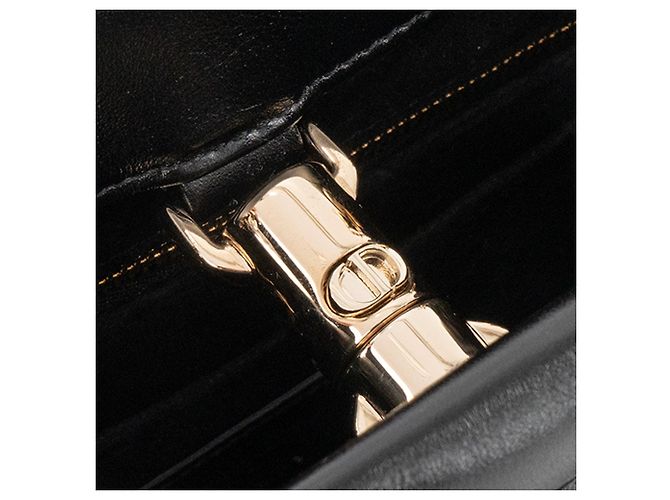 DIOR - Borsa Tote Essenziale Piccola Dior in Pelle Cannage Nera Nero - vista 5