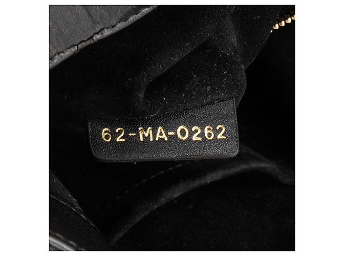 DIOR - Borsa Tote Essenziale Piccola Dior in Pelle Cannage Nera Nero - vista 7