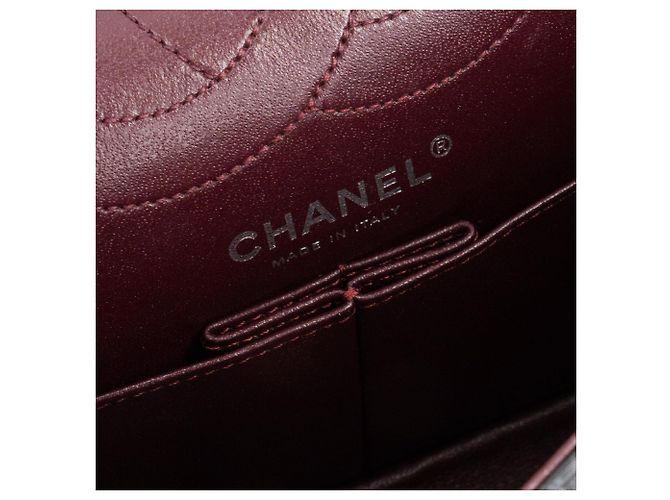 CHANEL - Borsa a Spalla 2.55 Space Charms in Pelle Nera Pieghettata Nero - vista 11