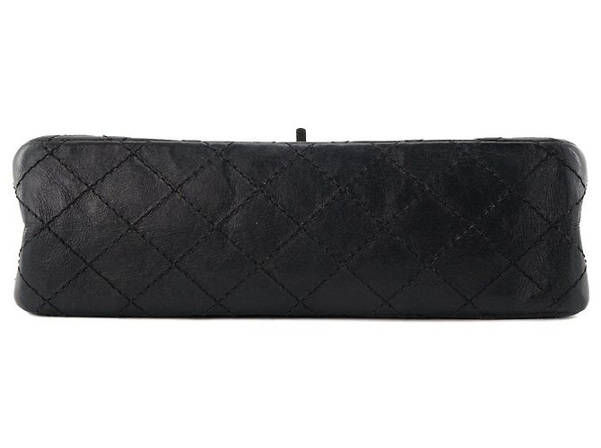 CHANEL - Borsa a Spalla 2.55 Space Charms in Pelle Nera Pieghettata Nero - vista 4