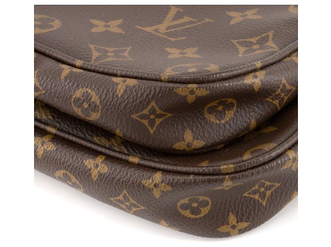 LOUIS VUITTON - Borsa a Spalla Multi Pochette Accessori Louis Vuitton in Tela Monogrammata Marrone - vista 6
