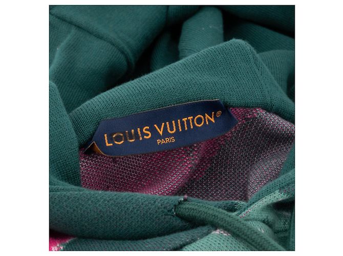 LOUIS VUITTON - Louis Vuitton Kapuzenpullover in Rosa und Grün (XL) - Ansicht 3