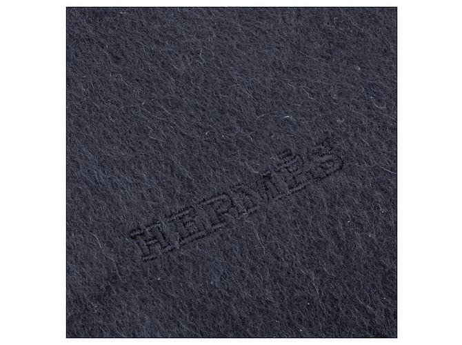 HERMÈS - Sciarpa Tigre Reale Hermès in cashmere blu navy - vista 3