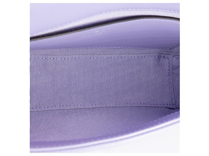 GUCCI - Borsa a Spalla GG Marmont Piccola in Pelle Liscia Lilla - vista 7