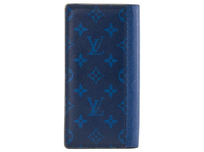 LOUIS VUITTON - Brazza Wallet Louis Vuitton in blue monogram canvas - view 2