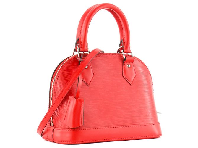 LOUIS VUITTON - Borsa a Spalla Alma BB Louis Vuitton in Pelle Epi Rossa Rosso - vista 2