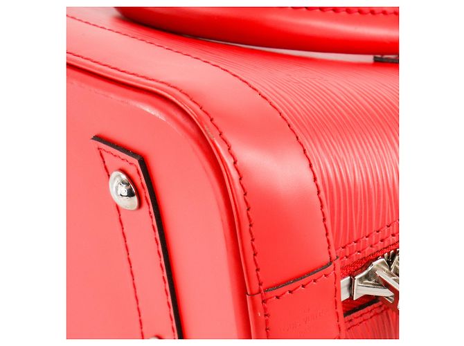 LOUIS VUITTON - Borsa a Spalla Alma BB Louis Vuitton in Pelle Epi Rossa Rosso - vista 8