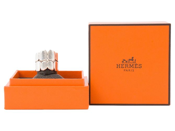 HERMÈS - Niloticus Hermès Ring aus Silber (T49) Metallisch - Ansicht 5