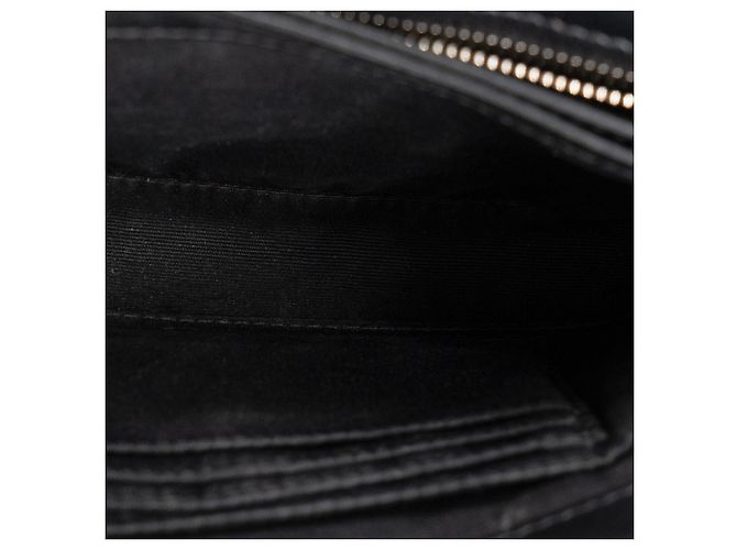 SAINT LAURENT - Borsa a tracolla Loulou Toy Saint Laurent in pelle liscia nera - vista 8