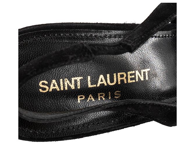 SAINT LAURENT - Décolleté Lexi Saint Laurent in Camoscio Nero (Taglia 38,5) - vista 4