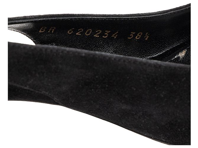 SAINT LAURENT - Décolleté Lexi Saint Laurent in Camoscio Nero (Taglia 38,5) - vista 5