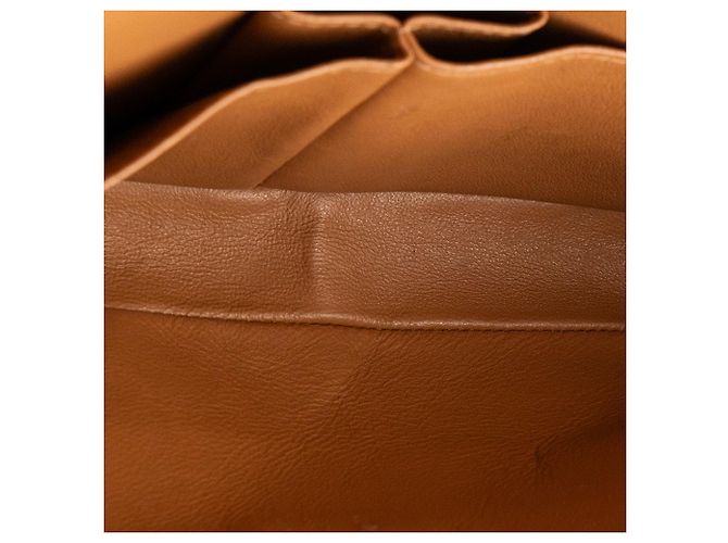 CHANEL - Borsa a Spalla East West Chocolate Bar in Pelle Verniciata e Jersey Marrone - vista 6