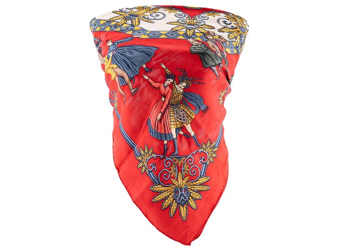 HERMES - Foulard in Seta Multicolore Gioielli d'Inverno Hermès 90 cm - vista 2