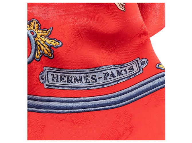 HERMES - Foulard in Seta Multicolore Gioielli d'Inverno Hermès 90 cm - vista 3