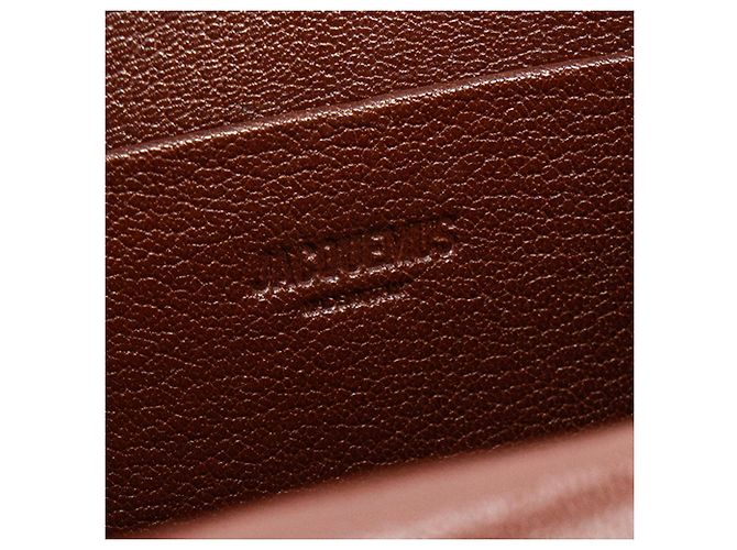 JACQUEMUS - Borsa a tracolla Le petit Valérie Jacquemus in pelle martellata marrone - vista 7
