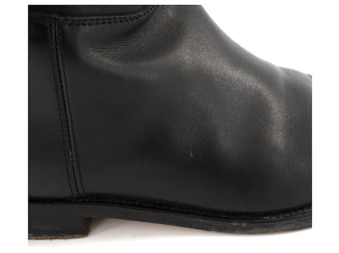 HERMÈS - Hermès Jumping Boots in Smooth Black Leather (Size 37) - view 3