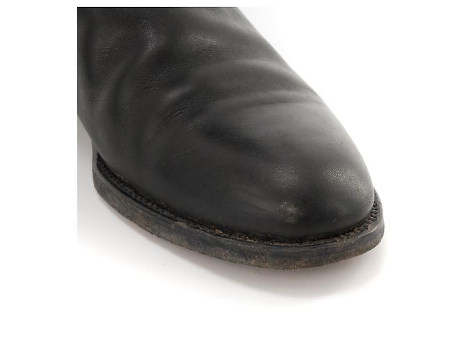 HERMÈS - Hermès Jumping Boots in Smooth Black Leather (Size 37) - view 5