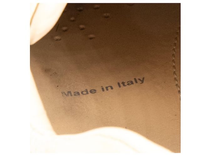 PRADA - Sneakers Centaurus in pelle e tela beige (Taglia 39.5) - vista 10