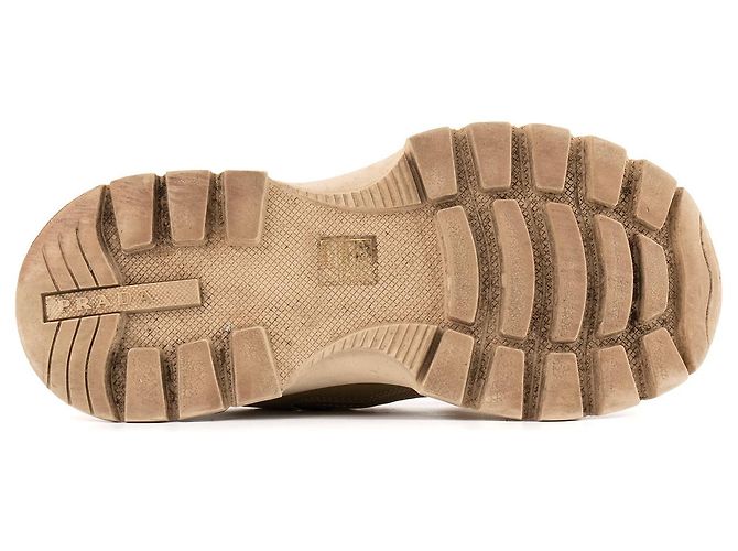 PRADA - Sneakers Centaurus in pelle e tela beige (Taglia 39.5) - vista 3