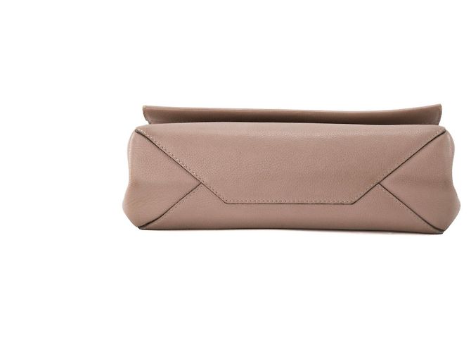 LOUIS VUITTON - Borsa a Spalla Lockme II Louis Vuitton in pelle grigia granulata Beige - vista 4