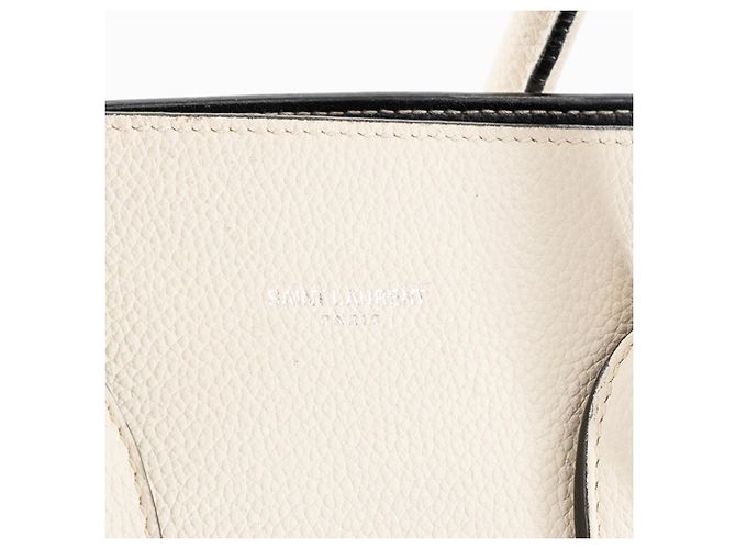 SAINT LAURENT - Borsa Sac de Jour Small Saint Laurent in pelle grana beige - vista 5