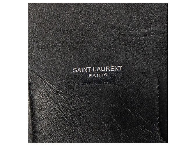 SAINT LAURENT - Borsa Sac de Jour Small Saint Laurent in pelle grana beige - vista 7