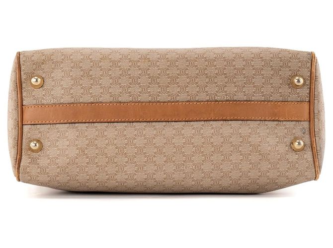 Céline CELINE - Boston Macadam Celine Handtasche aus vintage braunem Canvas - Ansicht 4