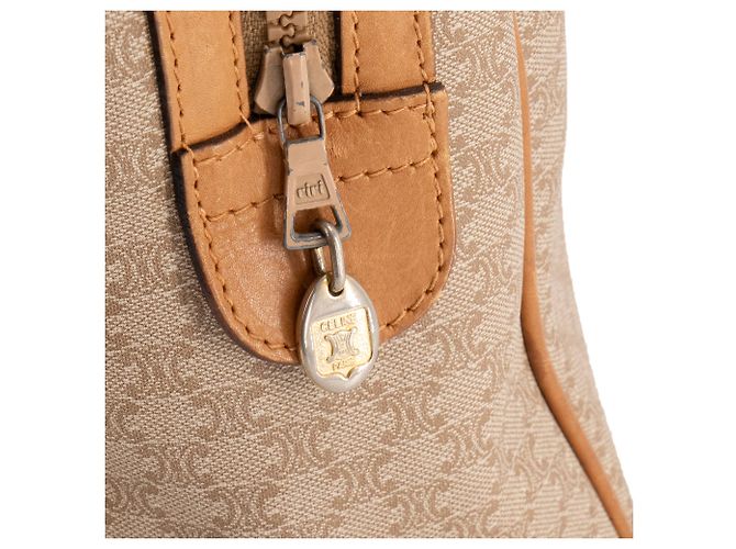 Céline CELINE - Boston Macadam Celine Handtasche aus vintage braunem Canvas - Ansicht 7