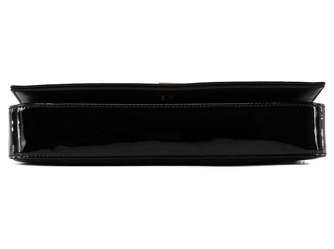 SAINT LAURENT - Borsa a Spalla Kate Saint Laurent in Pelle Verniciata Nera Nero - vista 4