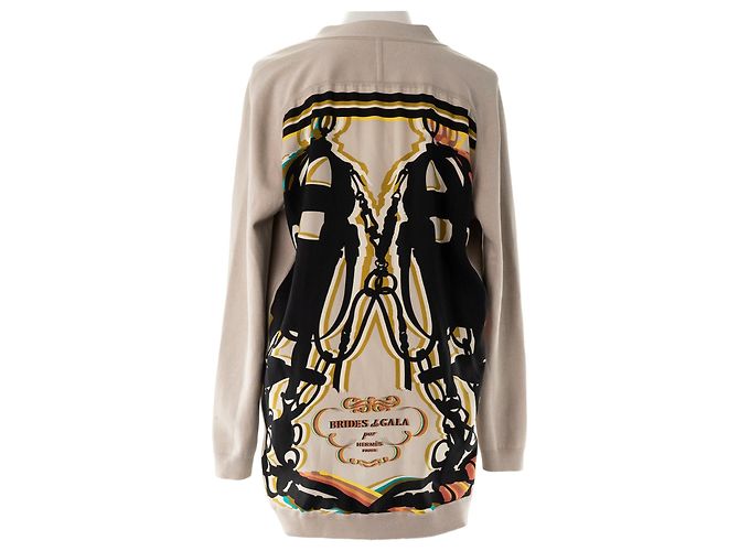 HERMÈS - Cardigan Brides de Gala Hermès aus twillaine in Mehrfarbig (T38) - Ansicht 2